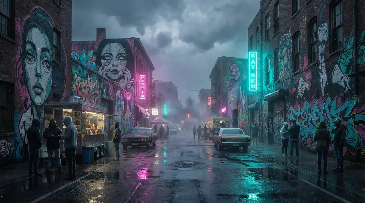 奇米影视电影 - 雨夜壁画街